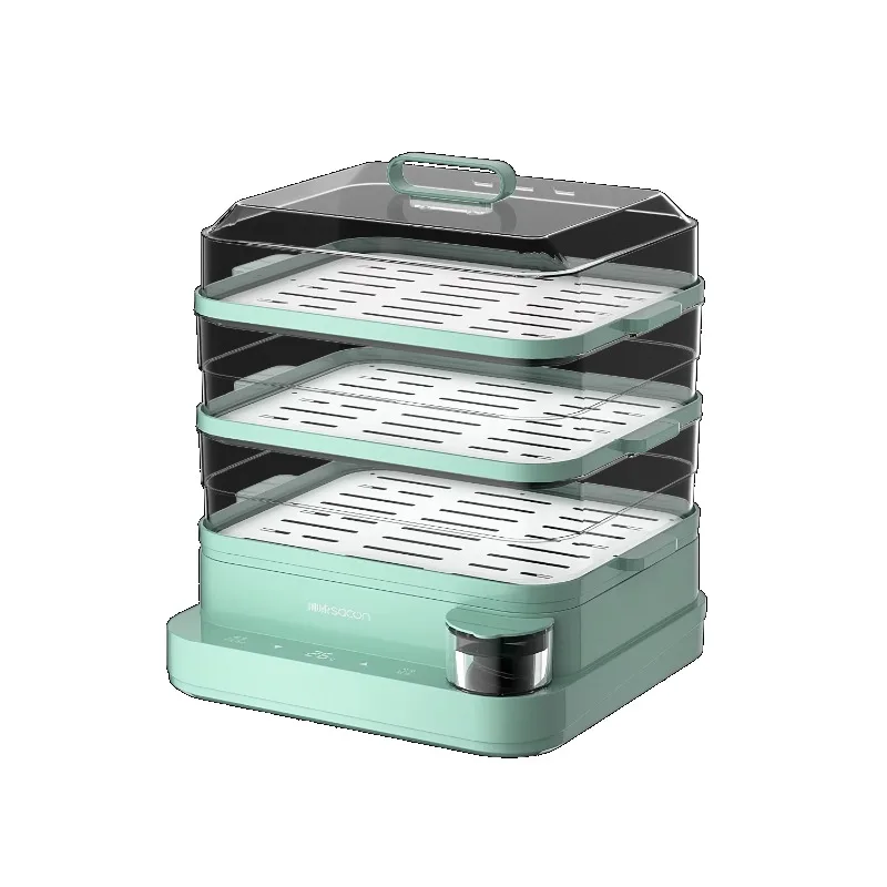 Winter Kitchen Dumpling Corn and Breakfast Cooker 3 Layers Stainless Steel Electric Food Steamer Egg Use