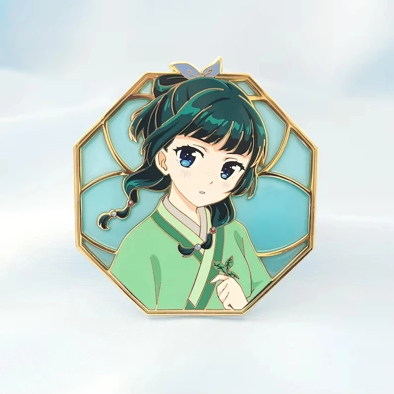 Anime The Apothecary Diaries Maomao Haarnadeln Cosplay-Accessoires Ohrclips Requisiten Kopfbedeckung Frauen Mädchen Halloween Rollenspiel