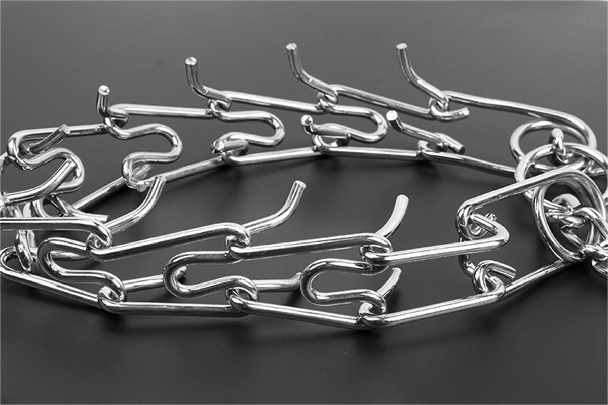 Effektives Pinch-Hunde-Trainingshalsband mit bequemen Gummispitzen, sicheres, verstellbares, abnehmbares Halsband für Haustiere – Detail 4