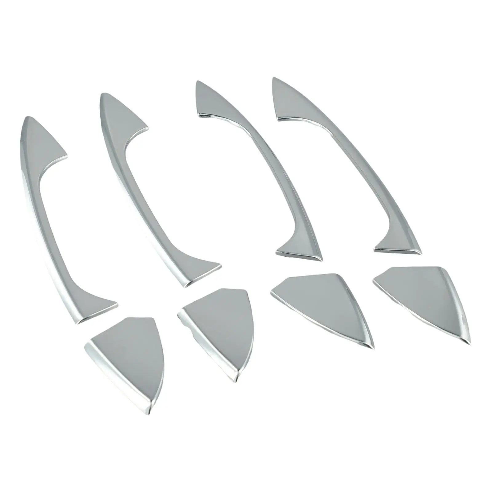 

Car Handle Cover Color Silver Chrome Door Handle Cover Easy Installation High-Quality Materials Secure Attachment