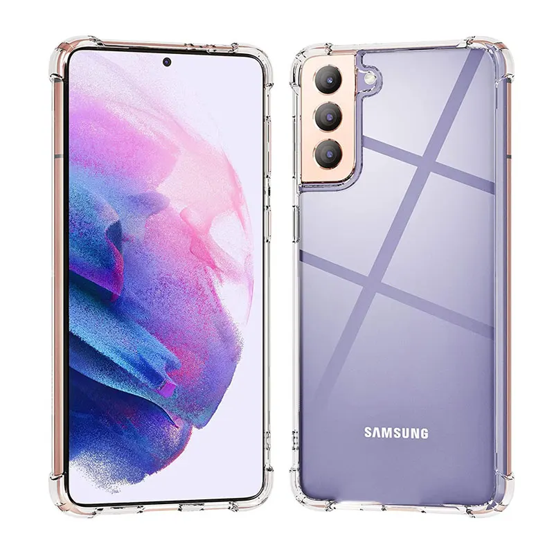 Shockproof Phone Case for Samsung Galaxy A15 A55 A35 A05S A73 A53 A33 A13 A03 S24 Ultra S23 S22 S21 Plus Transparent Back Cover