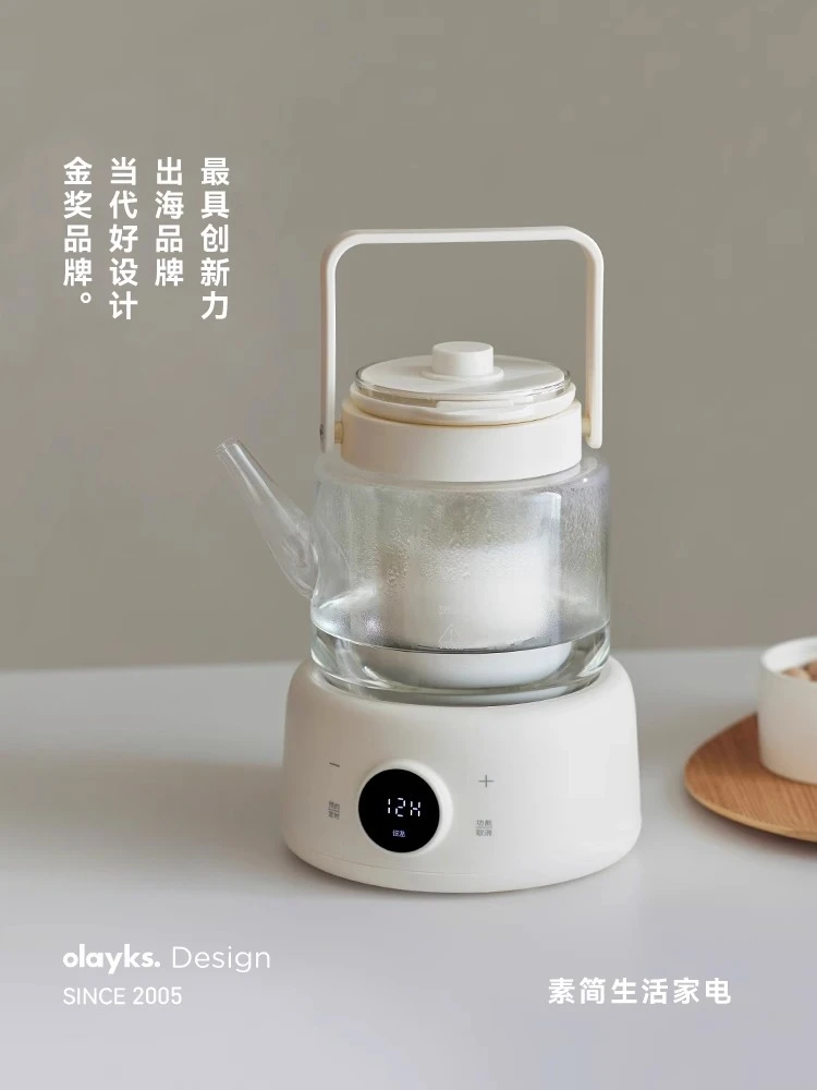 220V olayks Glass Electric Kettle Pure Glass Home Office Small Tea Boiler Water Heater