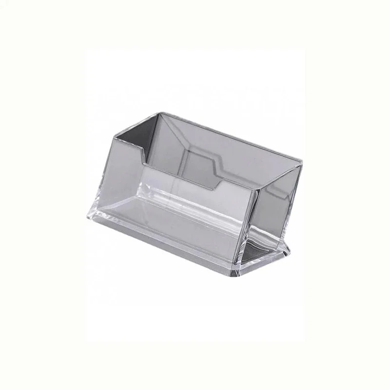1/3/6pcs Transparent Desk Business Card Storage Box Clear Acrylic Display Stand Large Capacity Photocards Card Holders For Home