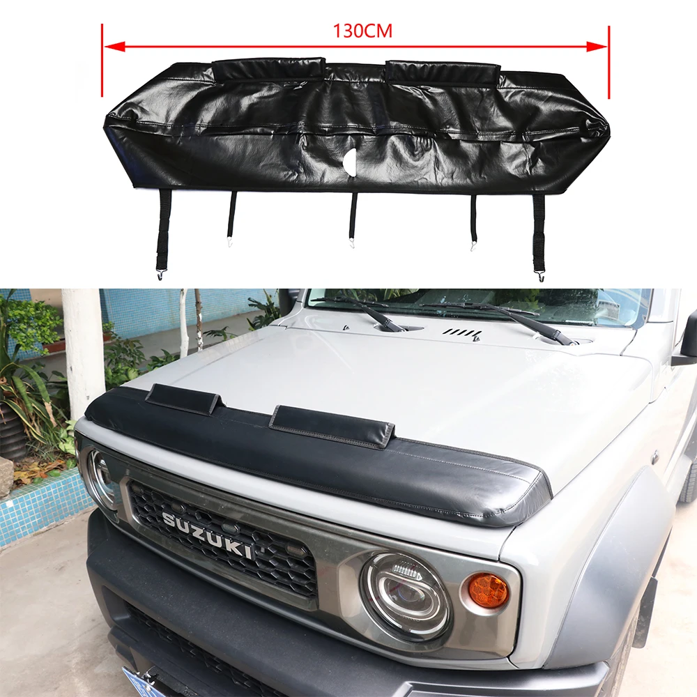 

Lantsun JMN020 Hood Cover PVC Protection Front Hood Stone Guard for Jimny 2019+, 2-3Door