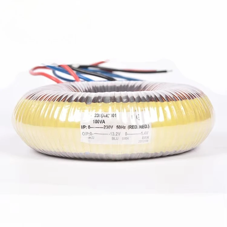 

O-type low noise toroidal transformer for subwoofer speakers