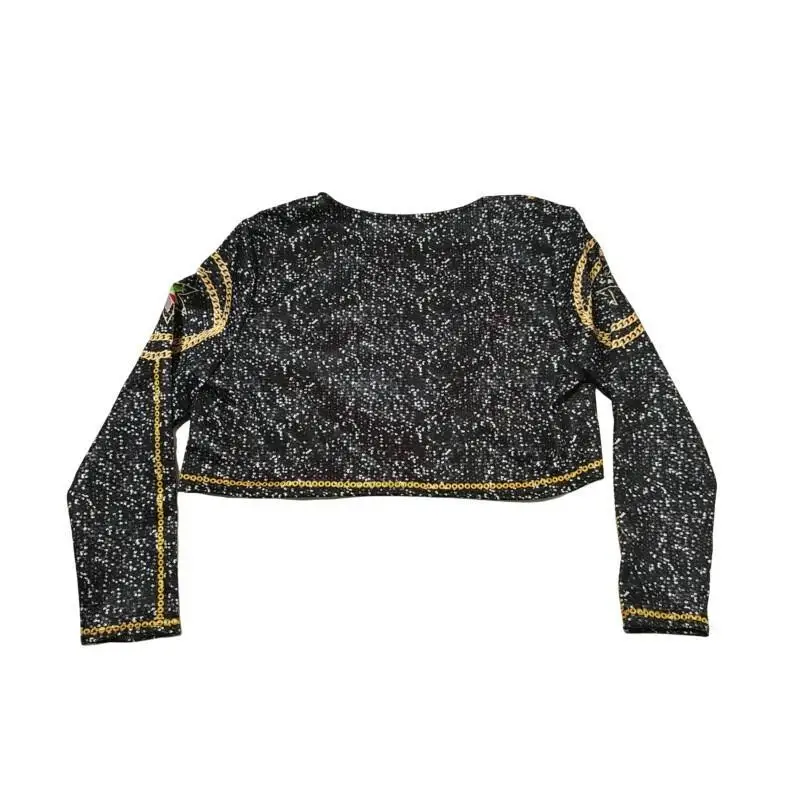 새로운 영화 K-POP 루미 악마사냥꾼 코스프레 의상 소녀 할로윈 블랙 화이트 조끼 코트와 반바지 3종 세트 드레스업