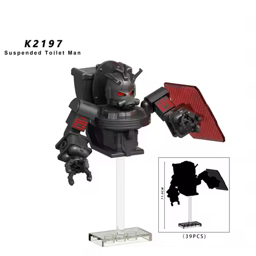 New KDL SWAT Skibidi Toilet Man Figures Anime Block Toys TvMan Titan Cameraman Speakerman Bricks Model Toy Birthday Gift - Image 71