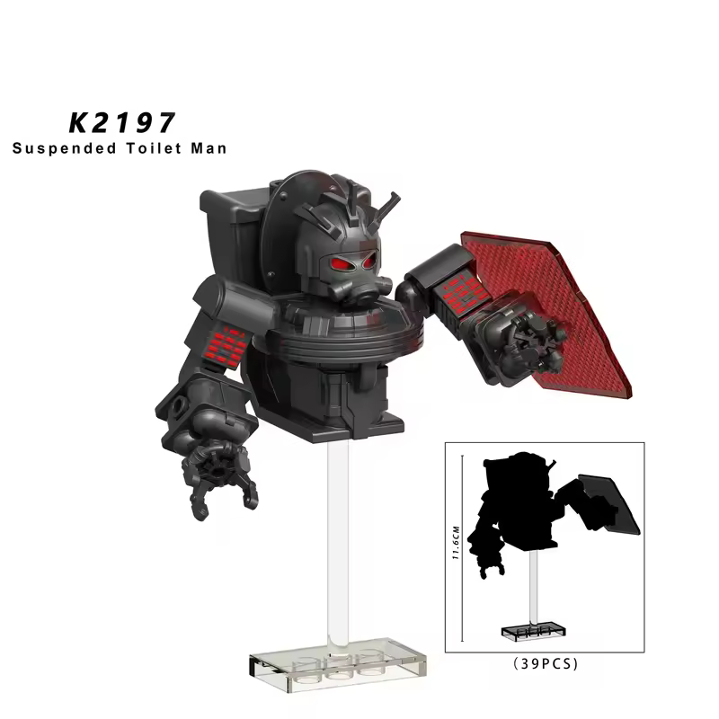 New KDL SWAT Skibidi Toilet Man Figures Anime Block Toys TvMan Titan Cameraman Speakerman Bricks Model Toy Birthday Gift - Image 71