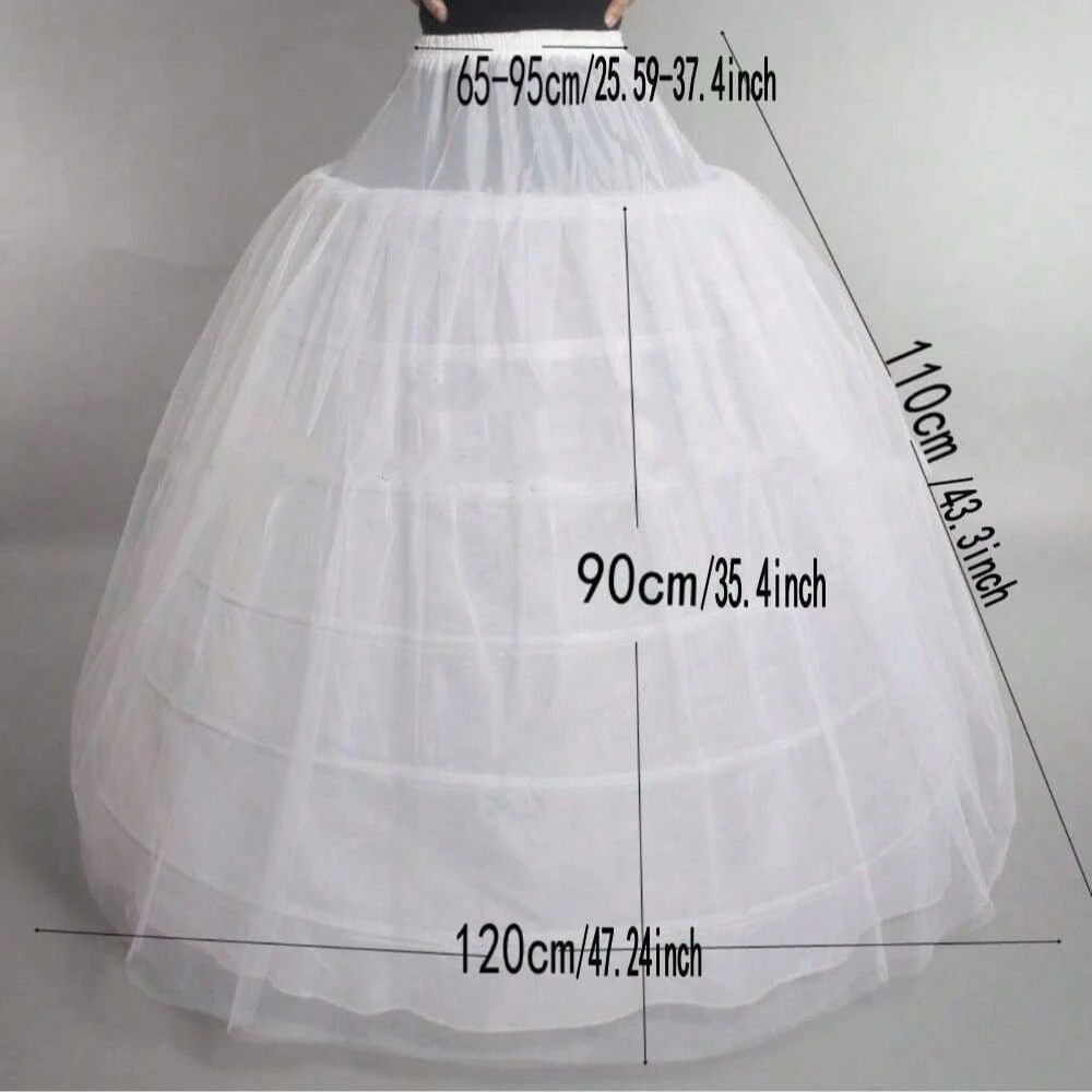 Ballkleid Braut Slip Hoop Rock Hochzeit Petticoat Unterrock Krinoline – Detail 7
