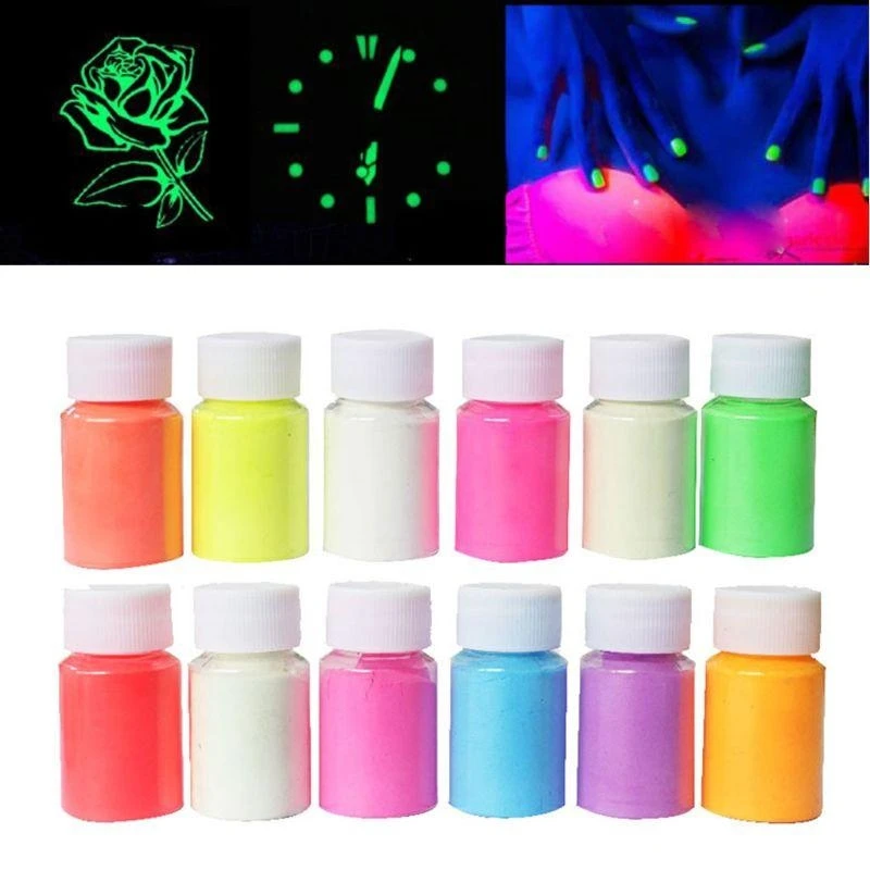 

91AC Glow Pigment Powder Resin Dye Phosphor Suitable for Epoxy Acrylic Paint Nails Party Fine Art Diy Craft