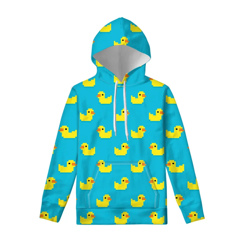 Autumn Funny Rubber Duck 3D Print Hoodies Men Women Fashion Casual Sweatshirts Oversized Hoodie Pullovers Tracksuit Clothing