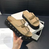 Summer Women's Mules Slippers Shoes Comfort Platform Flats Boston Clogs Sandals Ladies Fashion Slip On Outdoor Slides