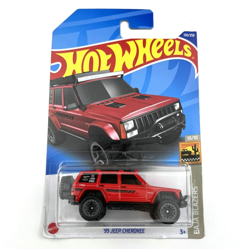 2022-150 Hot Wheels Cars 95 JEEP CHEROKEE 1/64 Metal Die-cast Model Collection Toy Vehicles