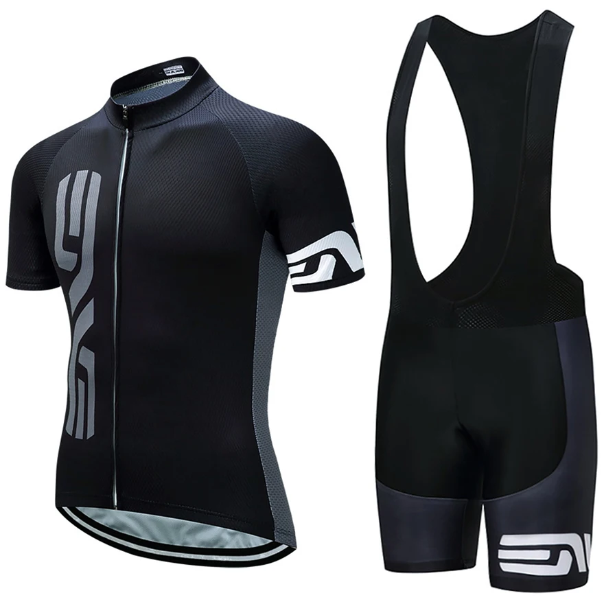 EFAPEL 2024 schwarz nve Radsport Set Männer Frauen Italien Rennrad Trikot 20d Lätzchen Shorts Anzug Ropa Ciclismo schnell trocknende Fahrrad kleidung 3
