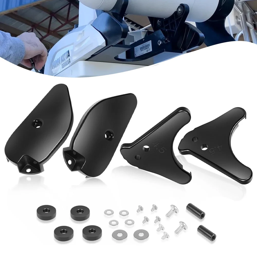 Trolling Motor Ramp + Skid Plate Complete Replacement Kit Fit for 2017-Current Minn Kota Terrova & Riptide Terrova 112 lb.
