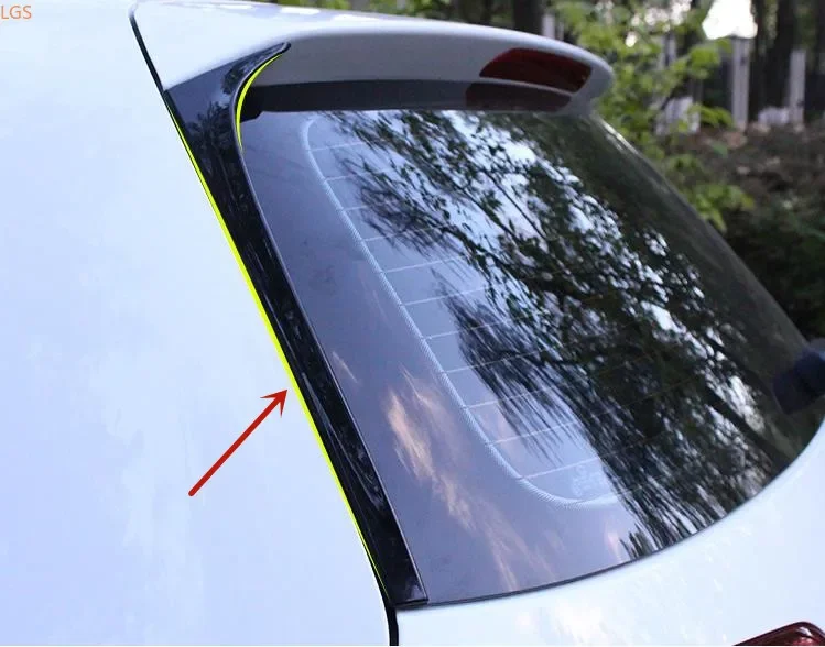 

For Volkswagen Golf 7 2014-2019 High-quality ABS Chrome Rear windshield side Decorative strip Flanking deflector car accessories