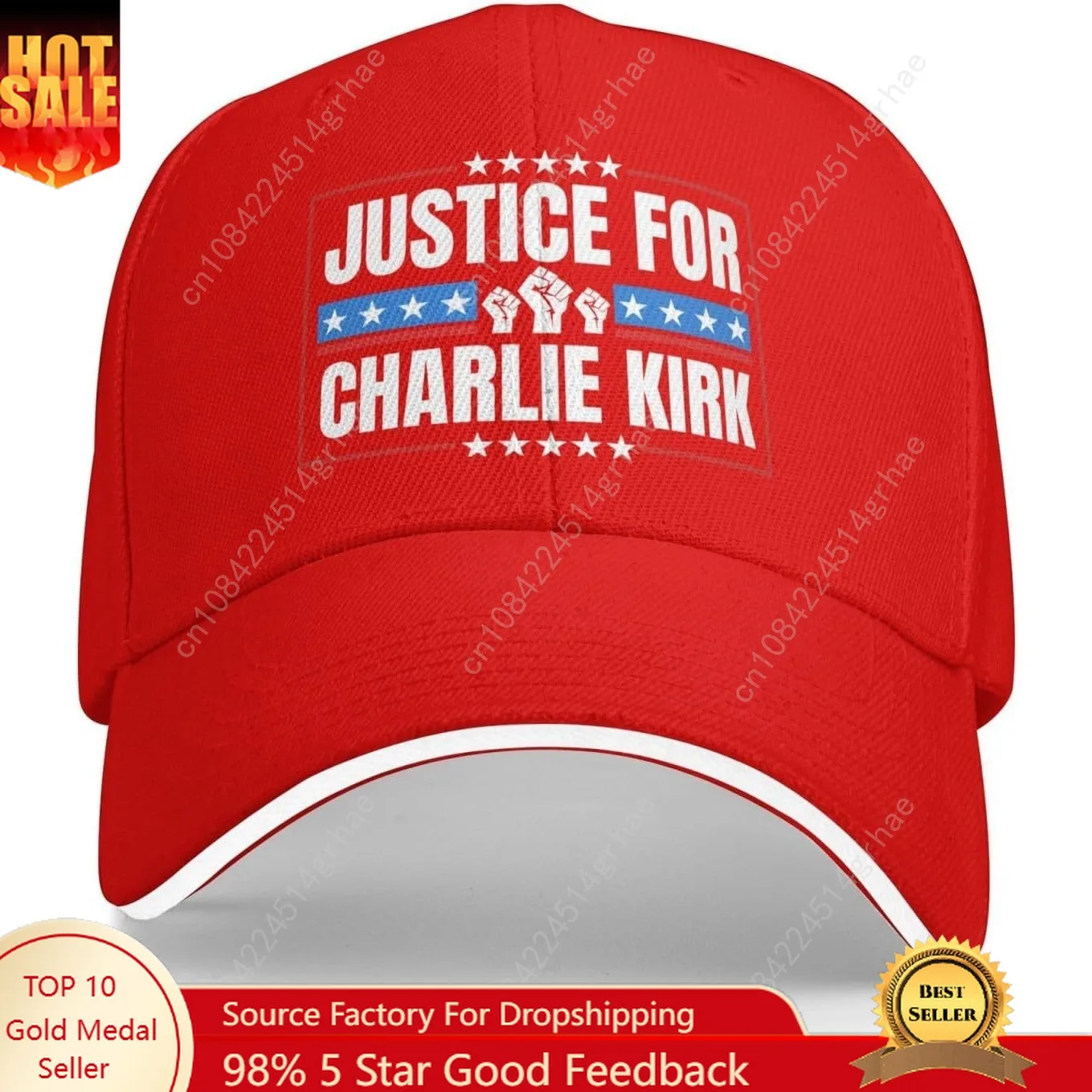 

Justice for Charlie Kirk Hat Baseball Cap Adjustable Dad Hat