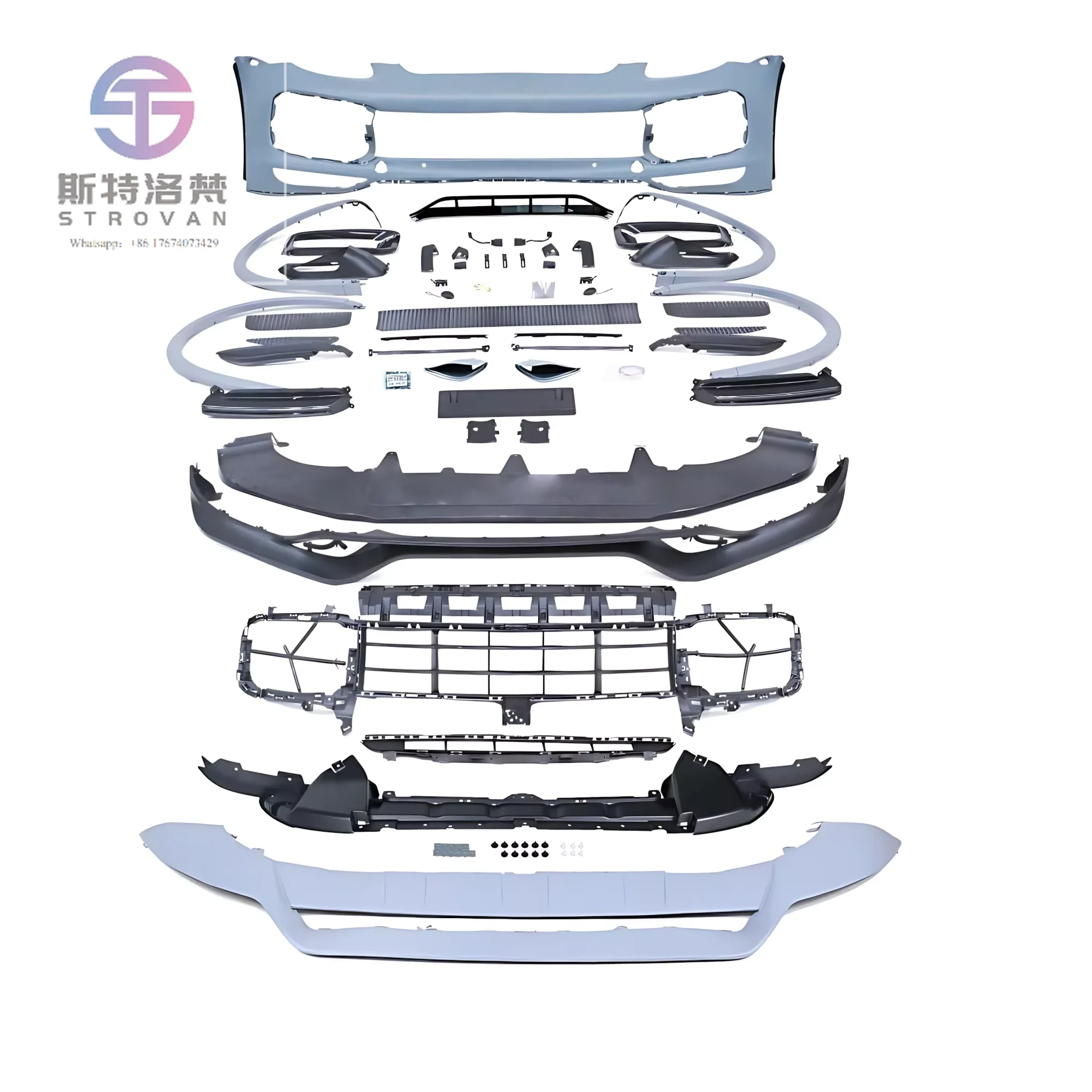 

2011-2014 for Cayenne 958.1 Car Conversion Upgrade Bodykit New 9YA Turbo Front Bumper with Fog Light Cut-Outs