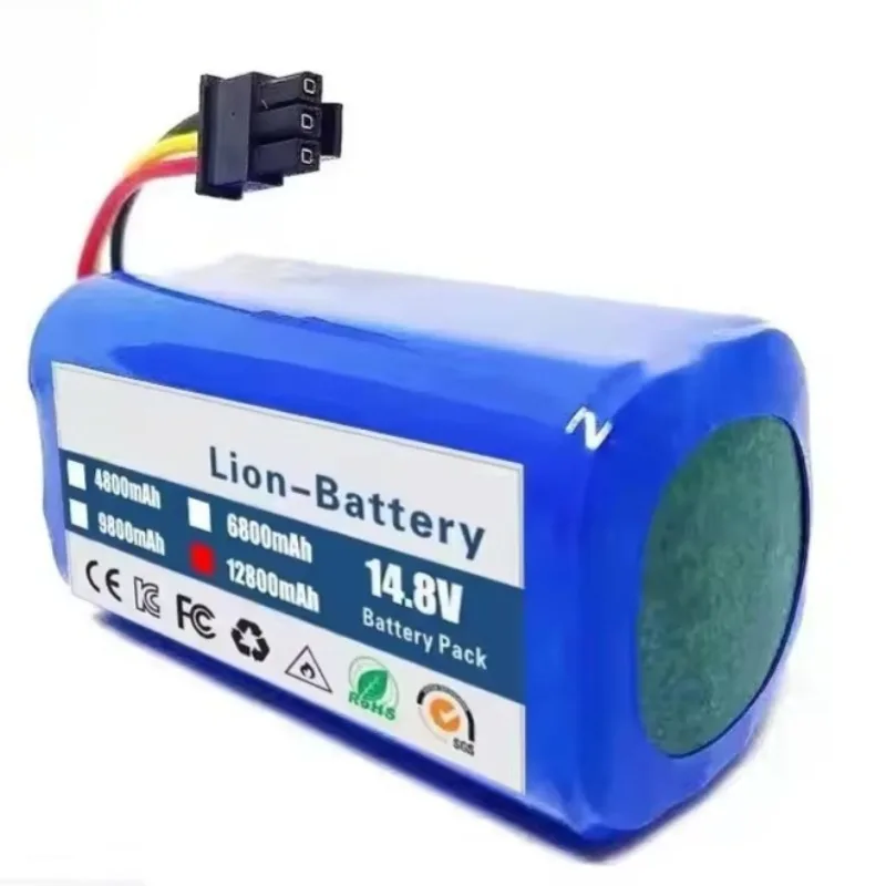 18650 14.8V Lithium Battery Pack 4800mAh-12800mAh Capacity for Qihoo 360 S5 S7 T90 Vacuum Cleaner Batteries Rechargeable