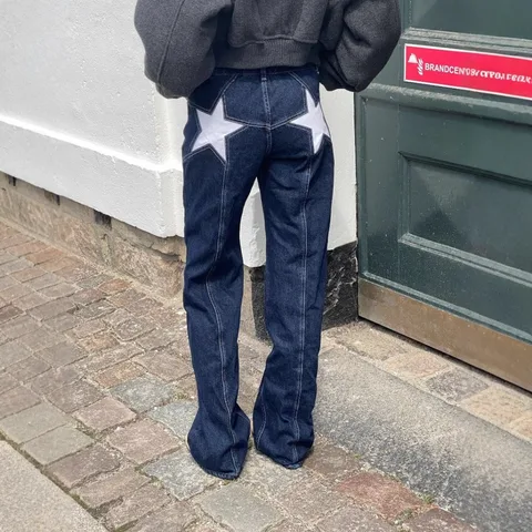 Женские прямые джинсы Levi's  star print