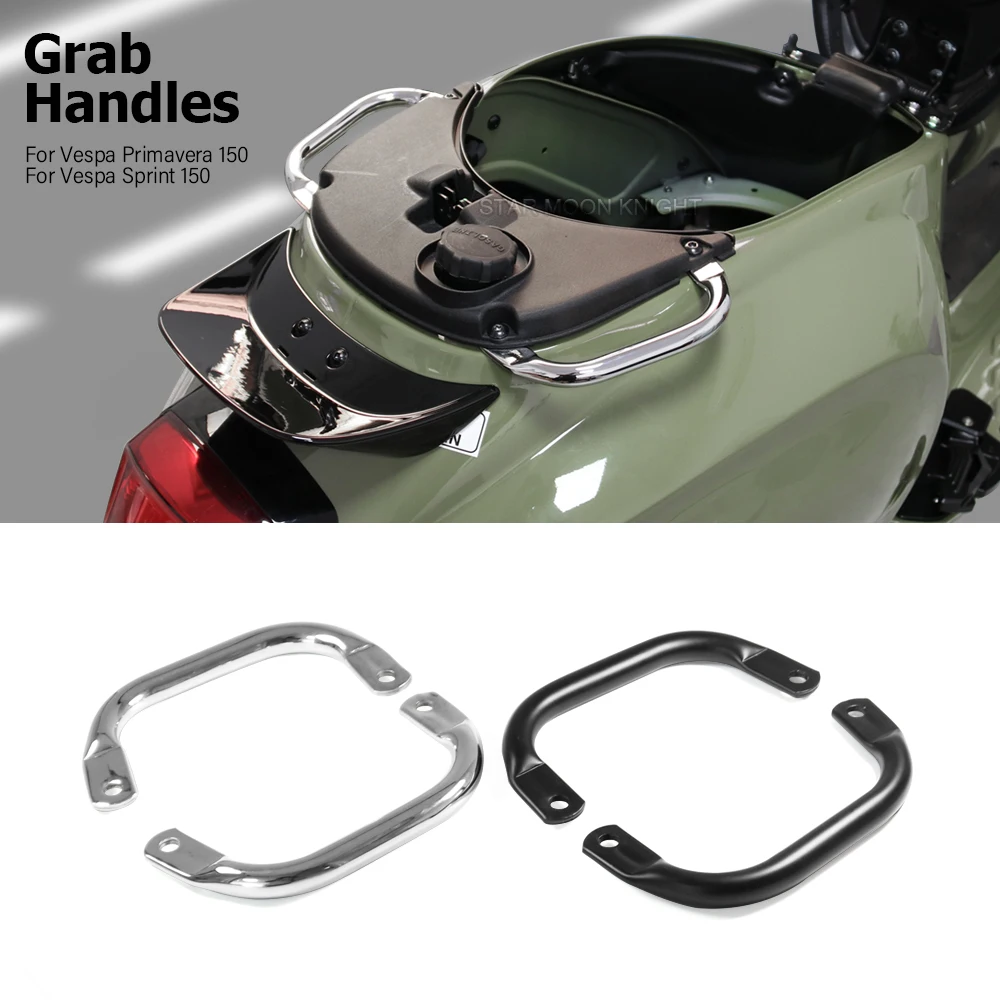 For Vespa Primavera 150 Sprint Accessories Motorcycle Passenger Pillion Grab Handle High-quality Steel Rear Armrest