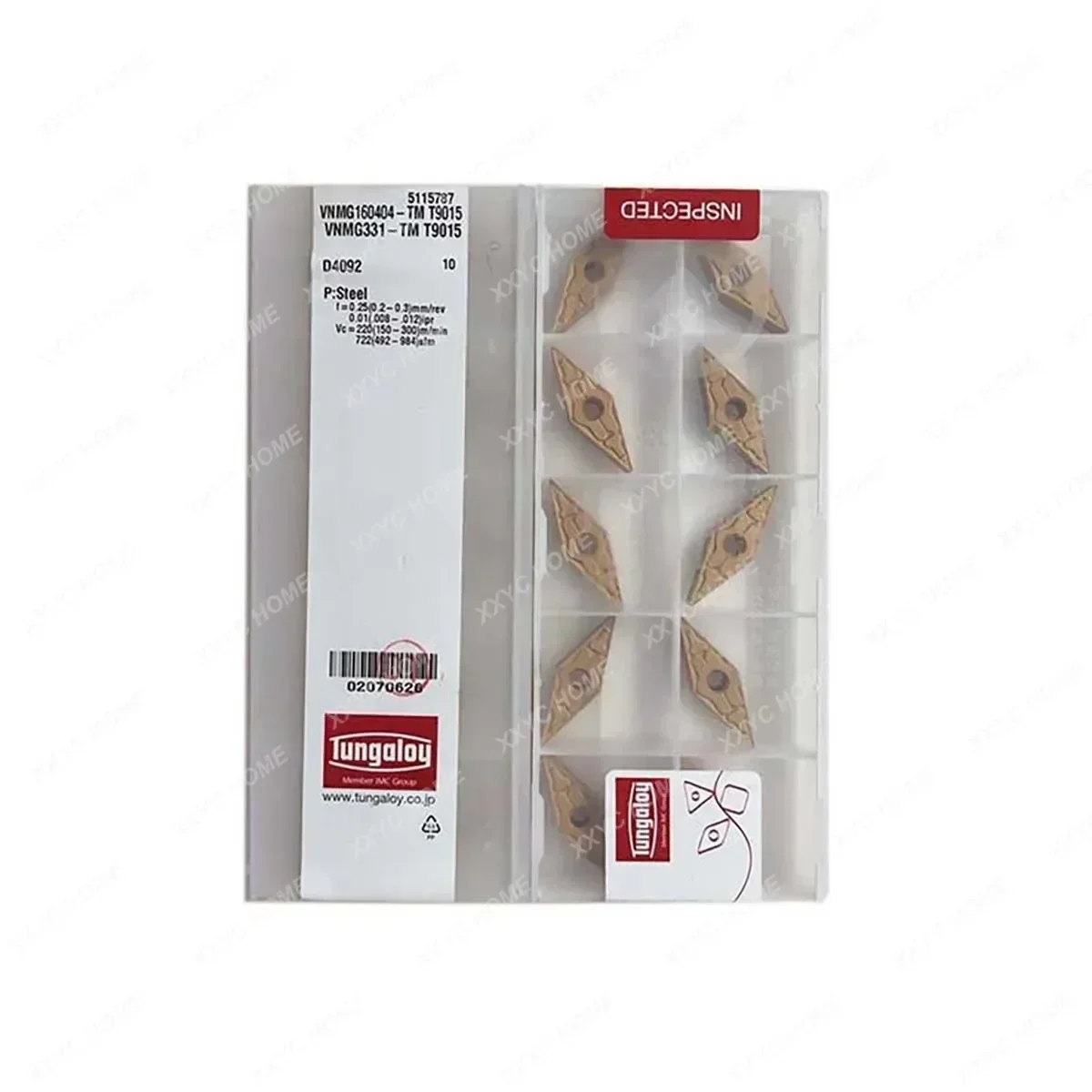 

Tungaloy 100% Original VNMG VNMG16 VNMG160404 VNMG160408 VNMG160412 Medium-Roughing Carbide Turning Inserts