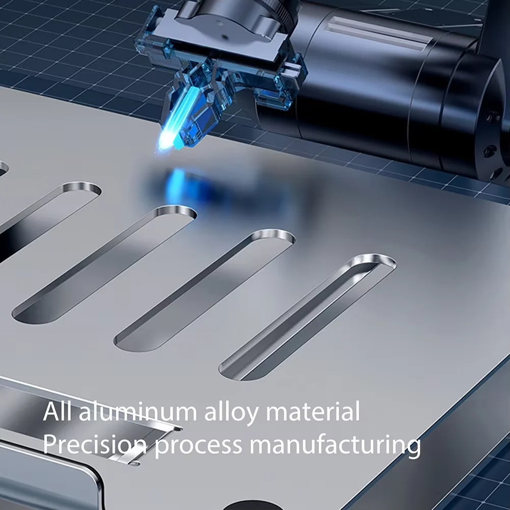 Jomaa Adjustable Laptop Stand Portable Aluminum Riser Ergonomic Foldable Desk Stand for Computer Notebook