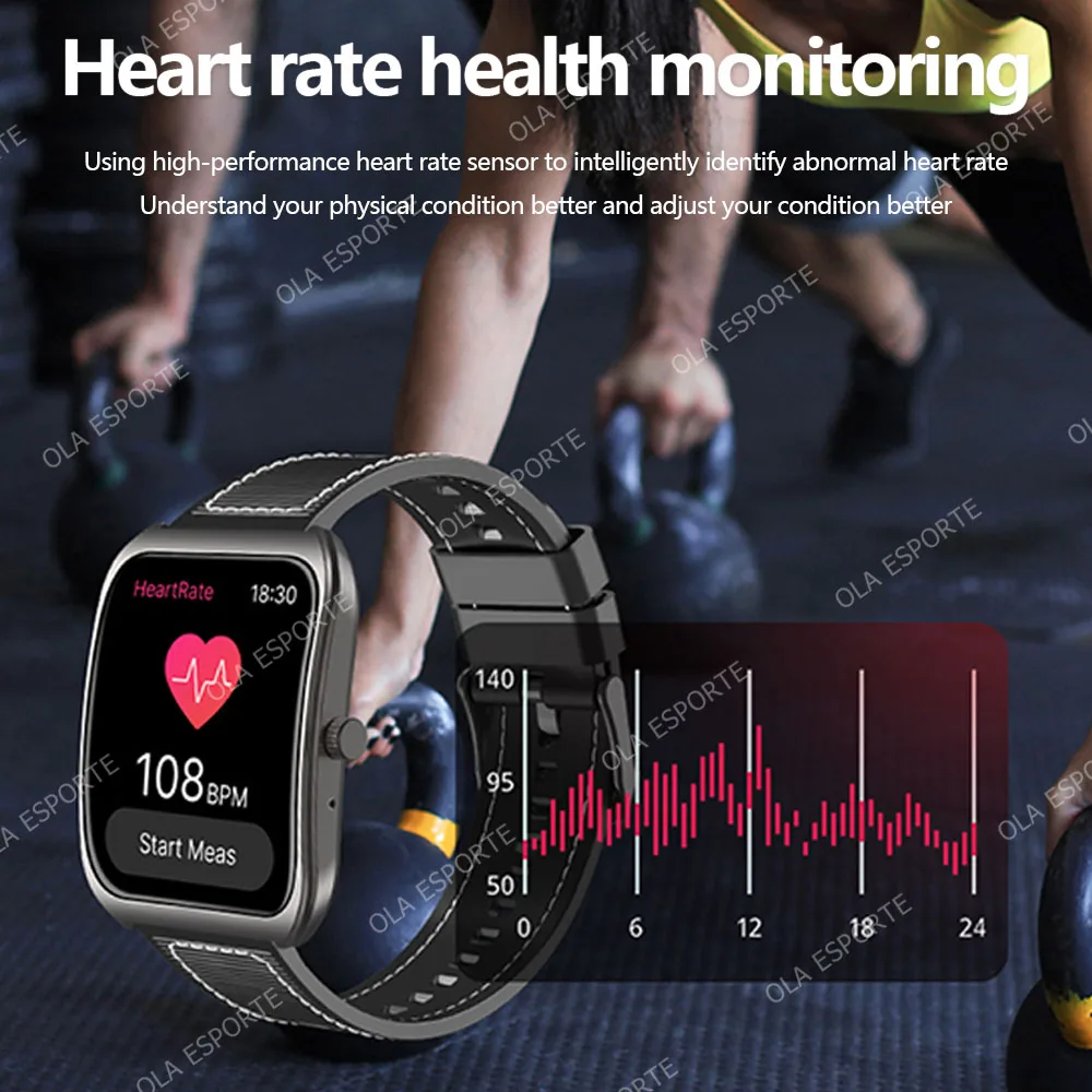 2025 NEW Smart Watch 1.85''Curved Screen BT5.4 Wireless Call Music Control Heart Rate/Sleep Monitoring Remote Camera Smartwatch