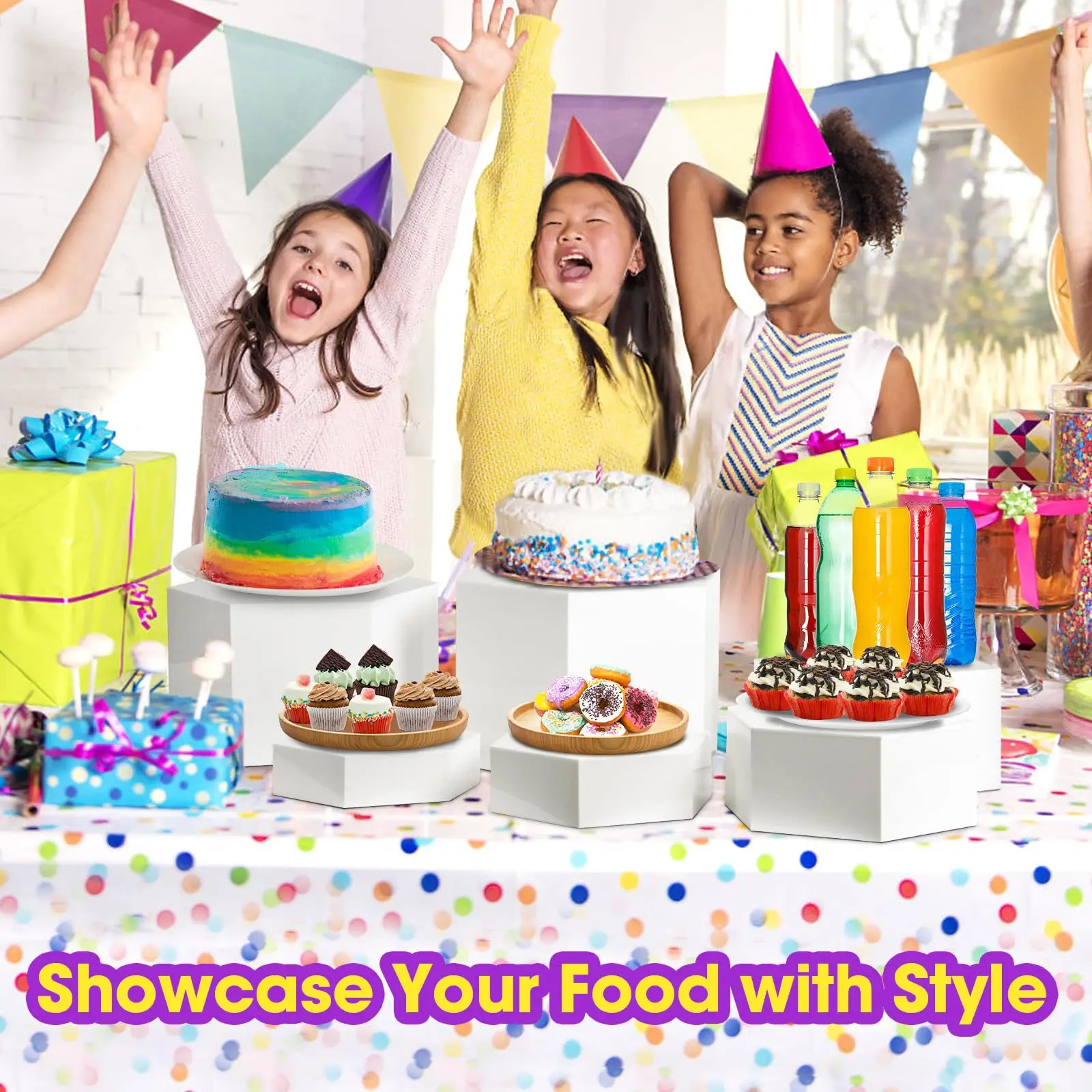 Acrylic Dessert Riser Catering Riser Party Wedding and Event Decorative Display Stand Acrylic Cube