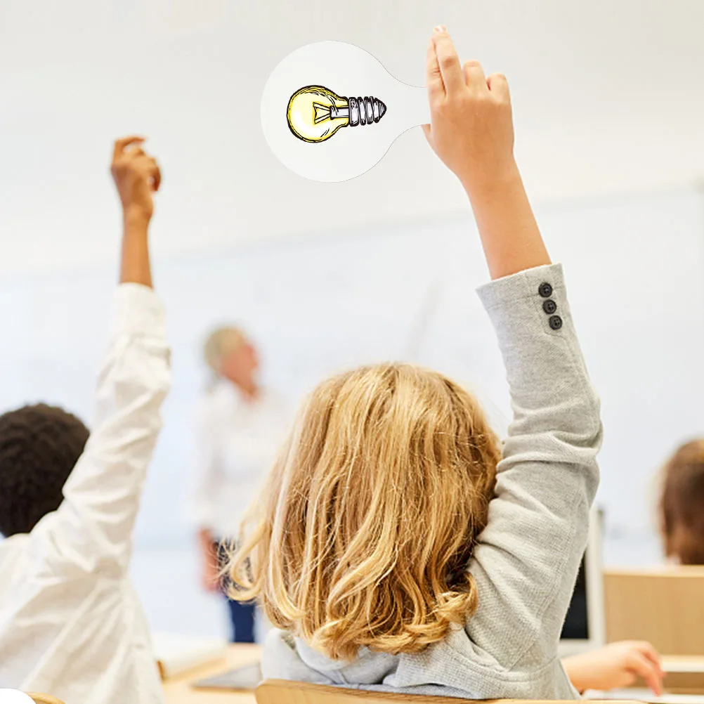 سبورة بيضاء محمولة سميكة فارغة مجداف الإجابة قابلة لإعادة الاستخدام لوحة المسح الجاف لطلاب المدارس المحمولة خفيفة الوزن حافة ناعمة #1