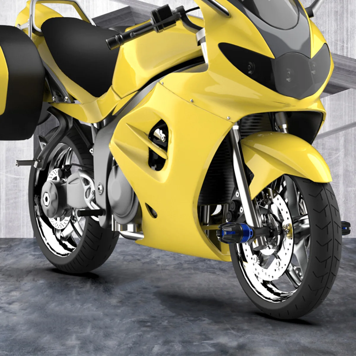 

2Pcs Motorcycle Anti Collision Cap Wheel Protection Accessory Impact Resistant Front Fork Slider Aluminum Alloy