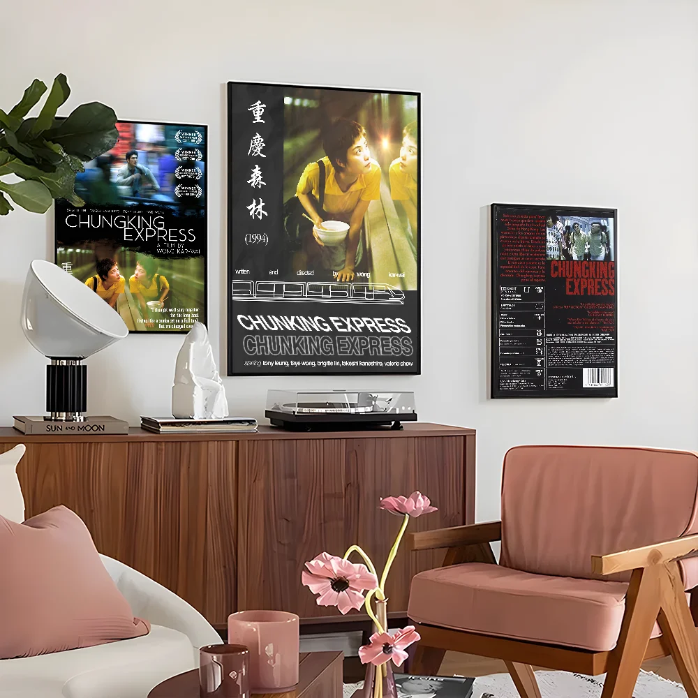 movie chungking express Poster Self-adhesive Art Waterproof Paper Sticker Coffee House Bar Room Wall Decor