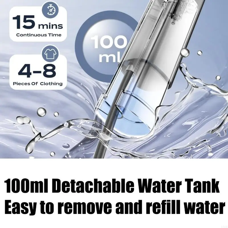 Portable Clothes Steamer with Rotating Head 190ml Handheld Color Screen Steam Iron For Clothes Wrinkle Removal