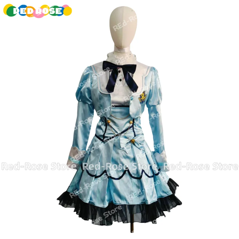 

【Customized 】YouTuber VTuber NIJISANJI Vliver Amamiya Kokoro Cosplay Costume Lolita Dress Woman Lovely Carnival Christmas Suit
