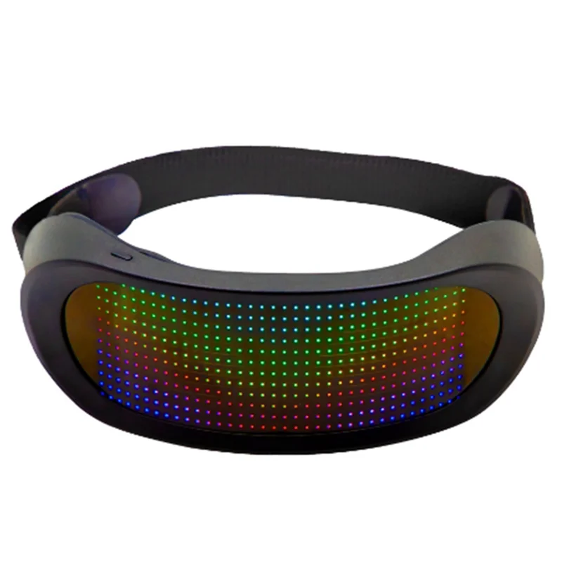 ^BAAZ Light Up Glasses Luminous LED Mask Bluetooth LED Shining Glasses Electronic Visor Glasses for Party Bar Easter Gift