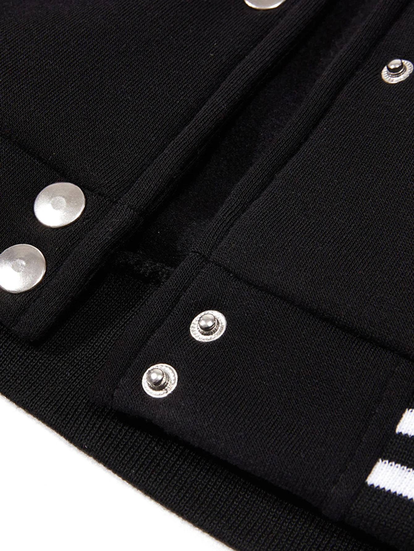 المحيطة مع S الطباعة الرجال زي بيسبول الصوف جيب سترة المتضخم كاريكاتير الشارع الشهير معطف خمر #5