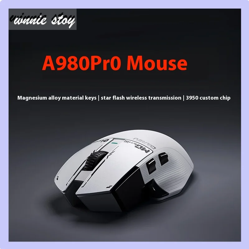 Dareu A980pro/Promax Wireless Bluetooth The Third Mock Examination Mouse P3950 Customized Chip Star Flash Technology 8000hz For