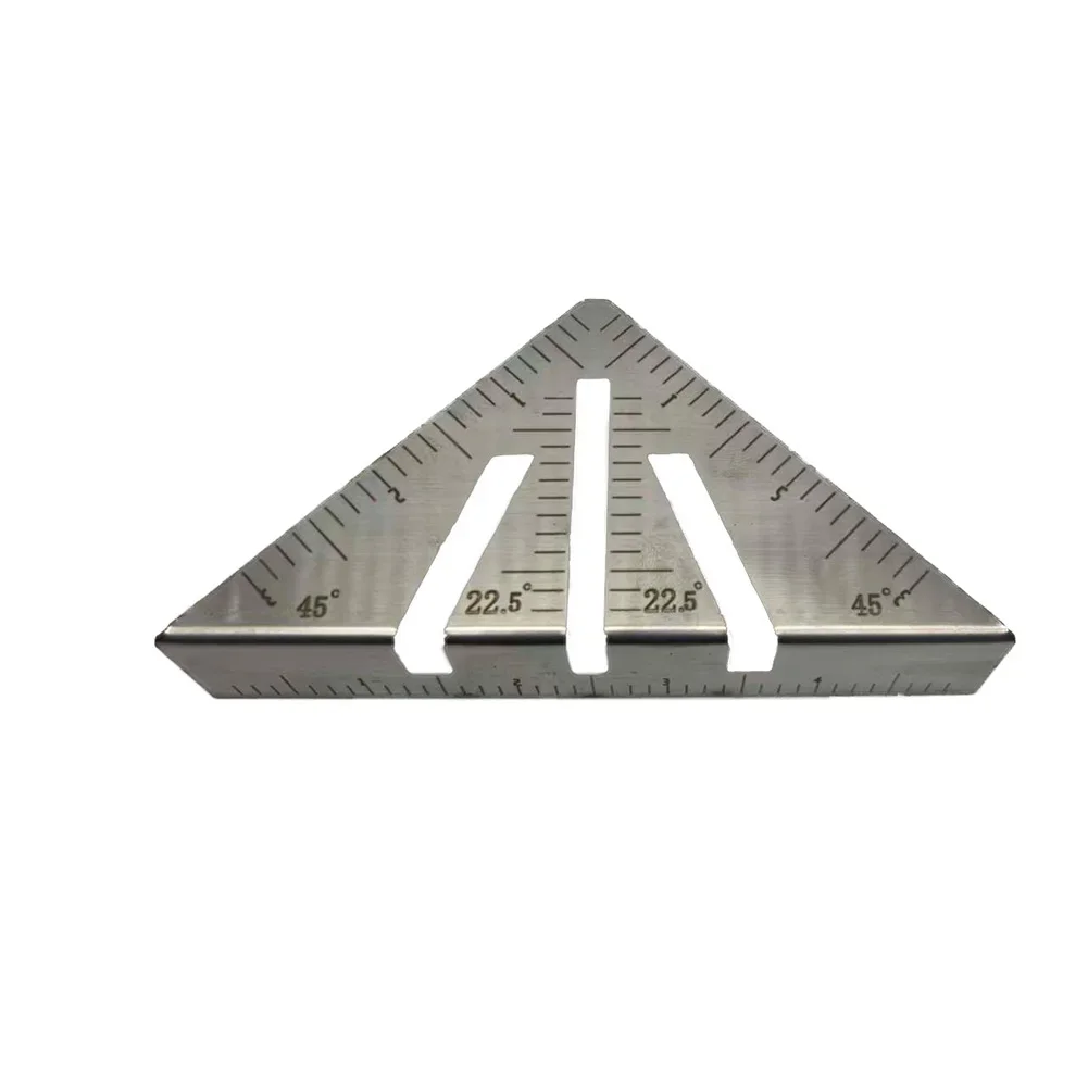 Triangular Angle Gauge Woodworking Layout Tool Anti-Warping Structure Long Hypotenuse Flange For Square Tubing