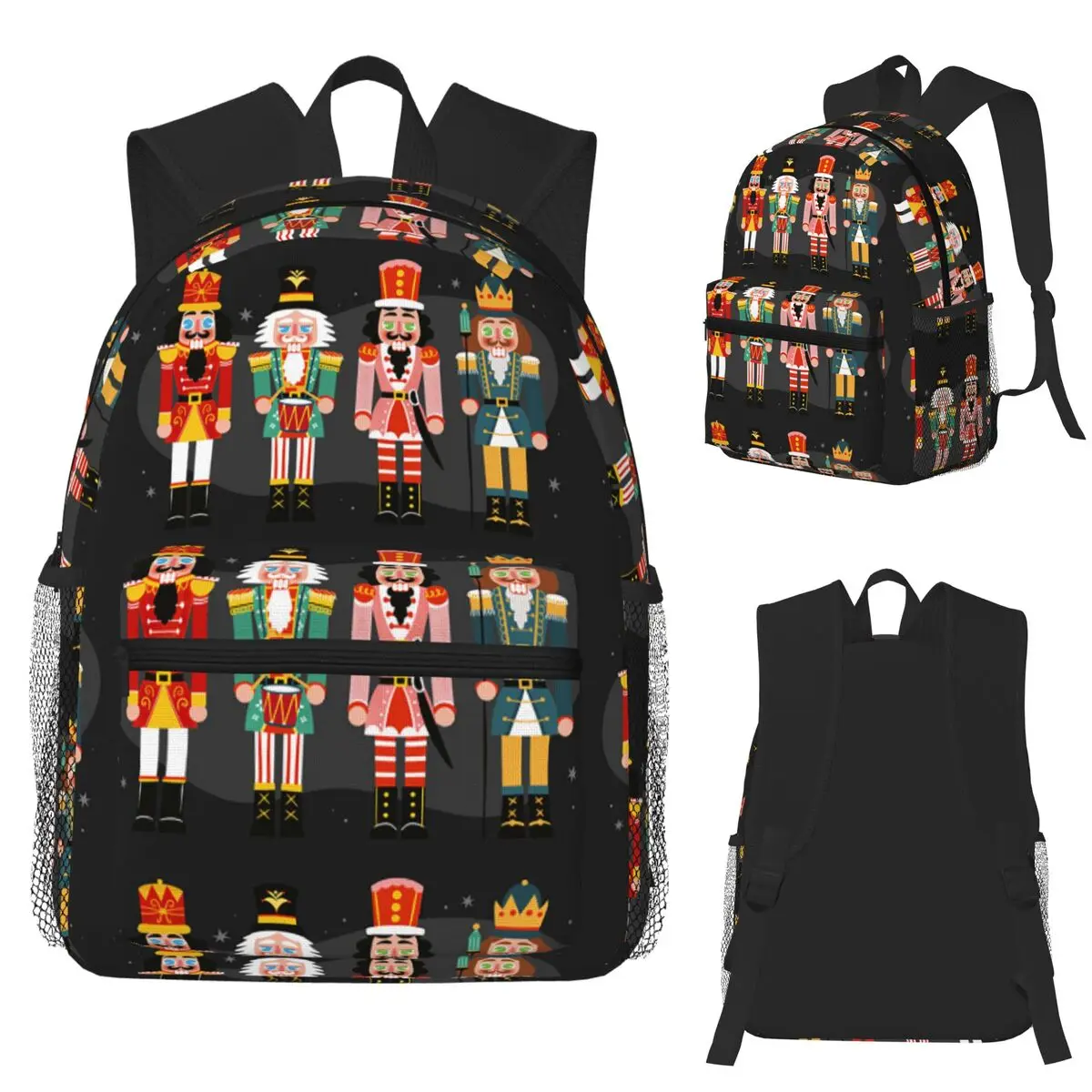 

Щелкунчик, Рождественская коллекция, студенческий рюкзак, школьная сумка, походный дорожный рюкзак для мужчин и женщин, сумка для книг, сумки на плечо