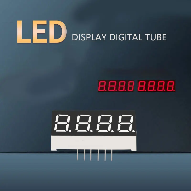 

100PCs red LED display digital tube segment 0.4 0.56 inch 1/2/3/4p high lighted common cation de 198