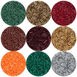 Glass Seed Beads Lacquered Tubular Colored Loose Spacer Rice Beads For Jewelry Making DIY Bracelet Toy Accessories Wholesale