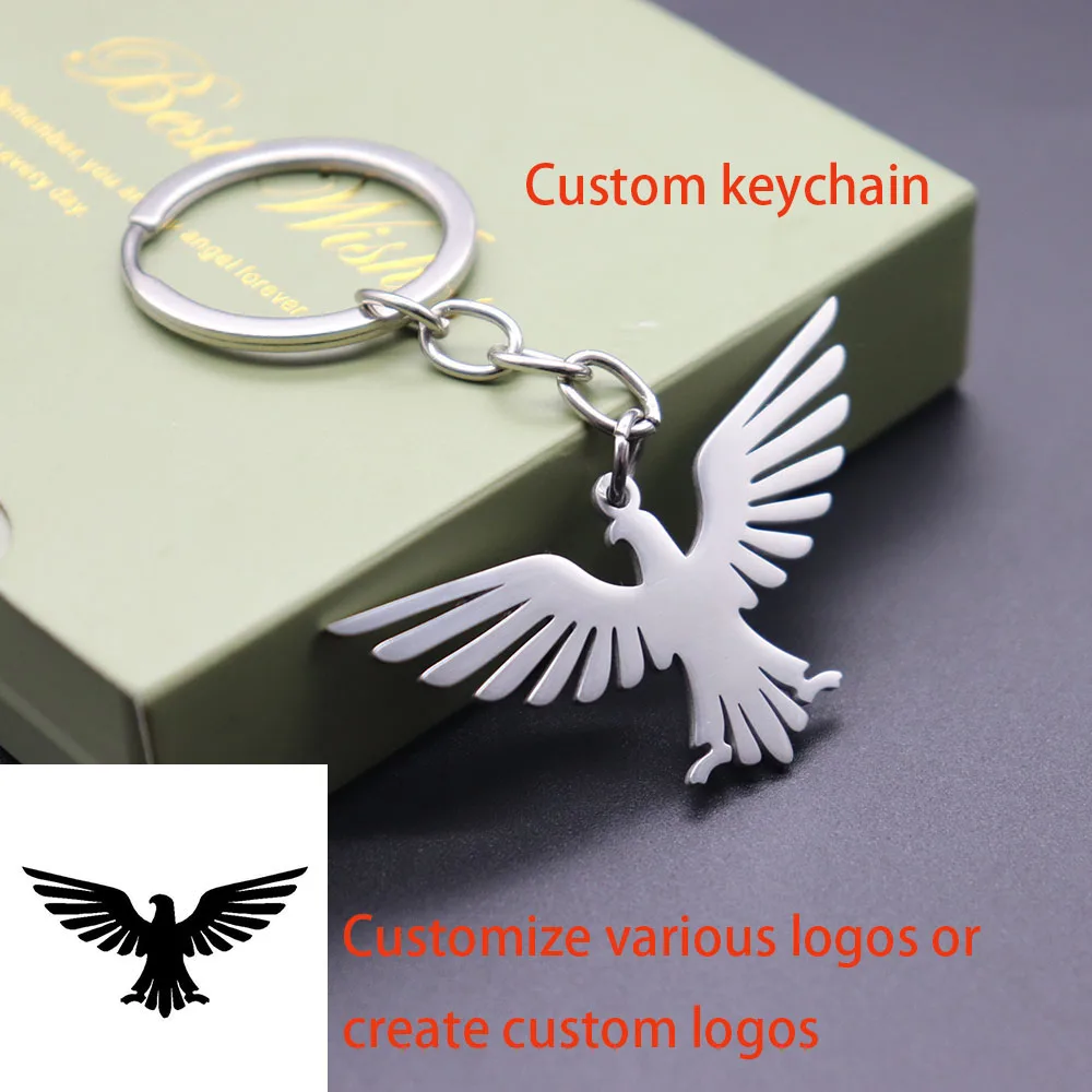 Customize Various Logos, Custom Patterns, Stainless Steel Keychains, Company Gifts, Personal Item Logos
