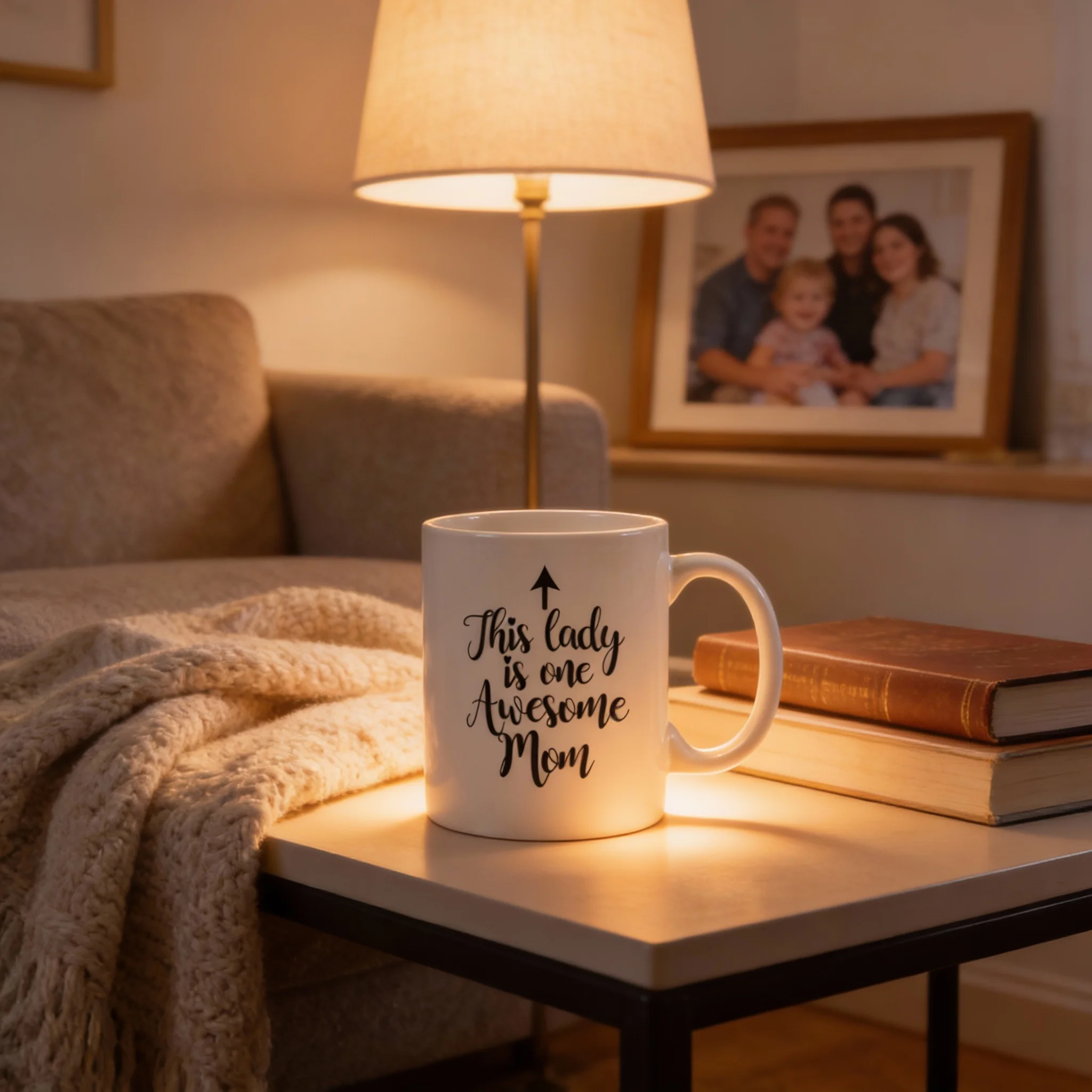 Lustige Kaffeetasse mit Aufschrift 'One Awesome Mom' als Geschenk für Frauen von Tochter, Sohn, Kindern, Ehemann, Geburtstagsgeschenkidee für frischgebackene Mütter, Ehefrauen, Teetasse