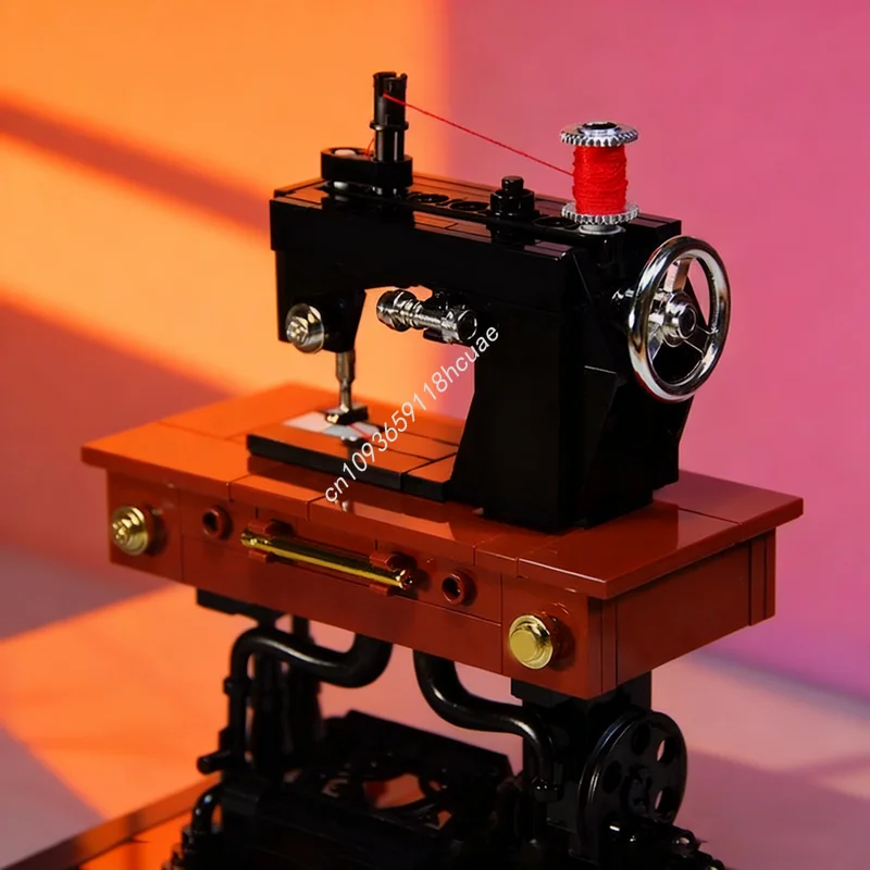 

244 шт. MOC античная певица швейная машина кинетическая модель строительные блоки строительные игрушки «сделай сам» творческая идея рождественские подарки дети