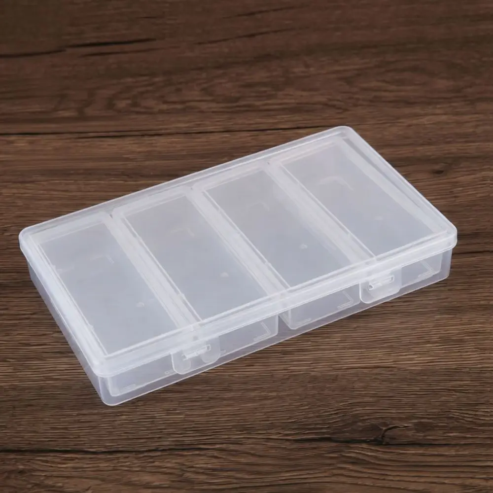 Adjustable Storage Case Clear Organizer Box For Beads Jewelry Buttons Hardware Tools Fishing Lure Craft Supplies Storage