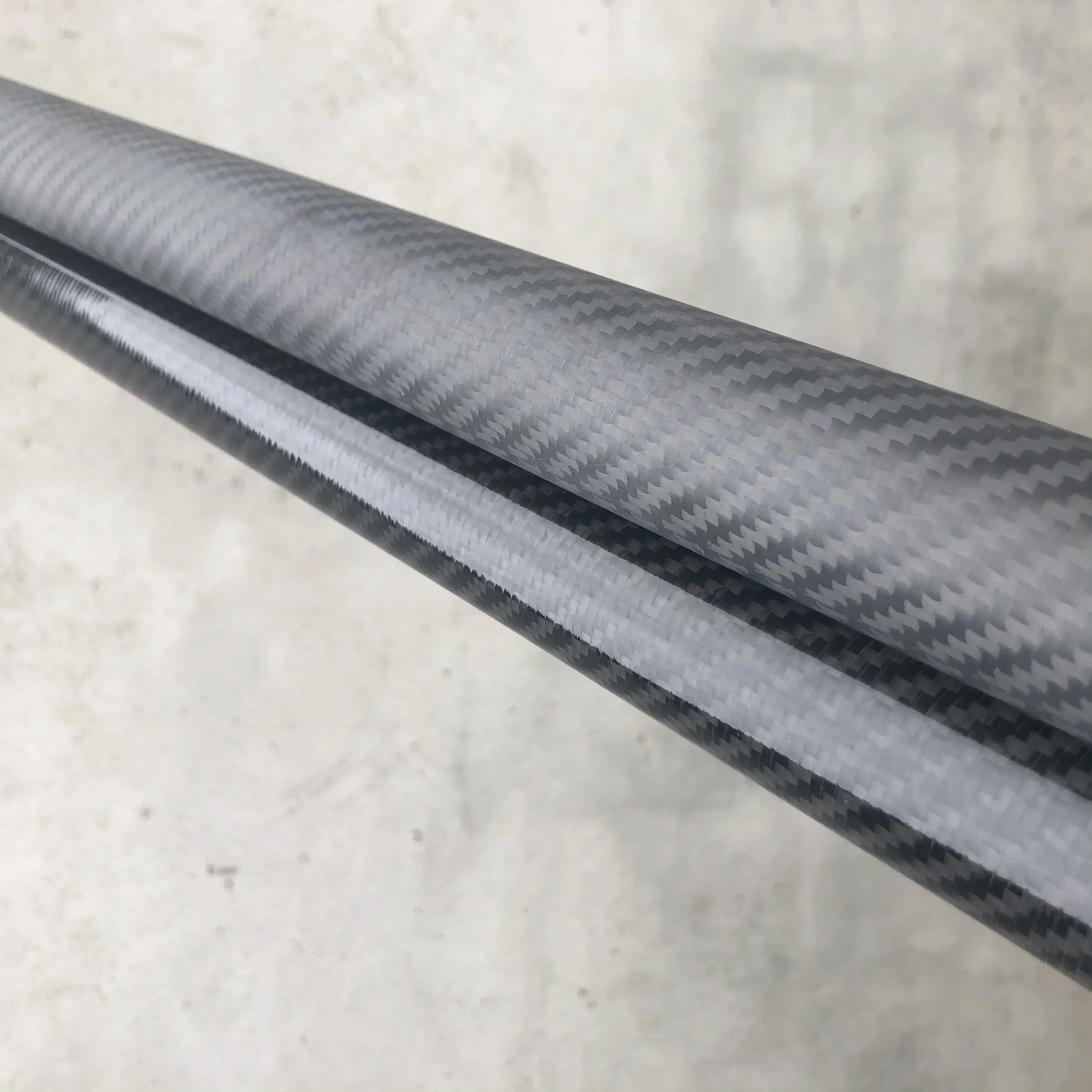 عمود تلسكوبي عالي الأداء 40 قدم ~ 70 قدم 100% من ألياف الكربون لتنظيف النوافذ