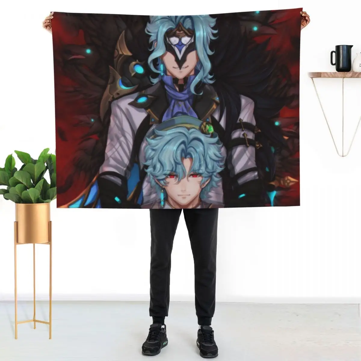 

dottore and akademiya dottore Throw Blanket Wrinkle Resistant Lightweight Blanket