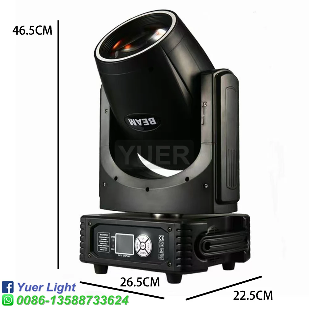 Imagem -02 - Yuer-mini Bulbo Beam com Anel para dj Disco Moving Head Lighting Projetor de Luz com Dmx Home Party 230w 7r Novo