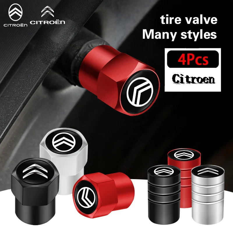 1Set Auto Styling Metall Rad Reifen Ventil Kappen Staub Zubehör Für Citroen C1 DS3 C2 C3 Vts C4 Saxo c4L C5 C6 C8 Xsara C3-XR