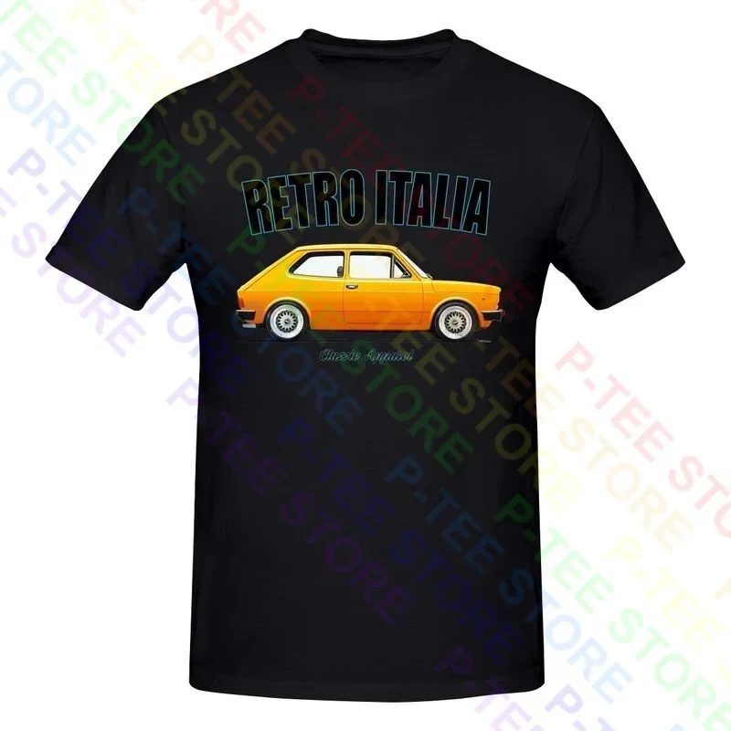 Fiat 127 Series 2 Retro Italia Classic Car Abarth Modified. Shirt T-shirt Tee Pop Novelty